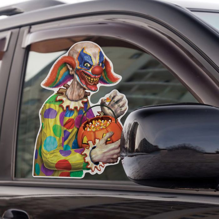 Laugh Now Cry Later Clown Jester Car Truck Window  