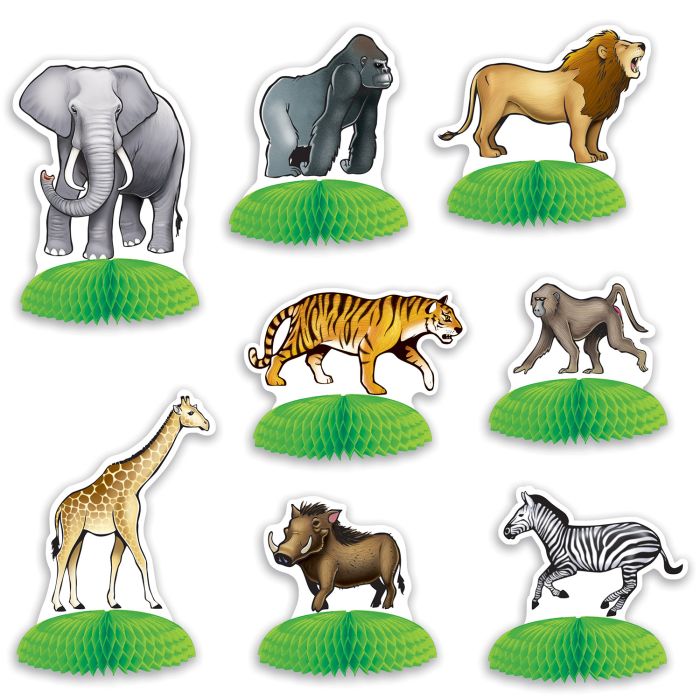 Jungle best sale animal centerpieces