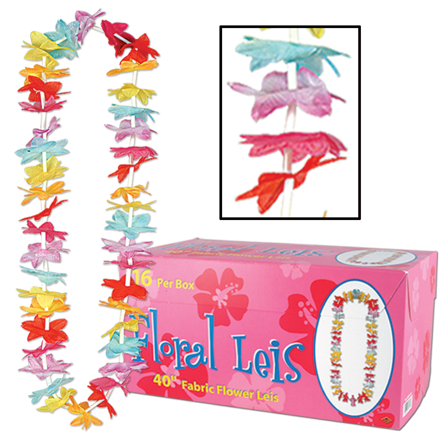 Floral Leis w/Printed RETAIL Carton