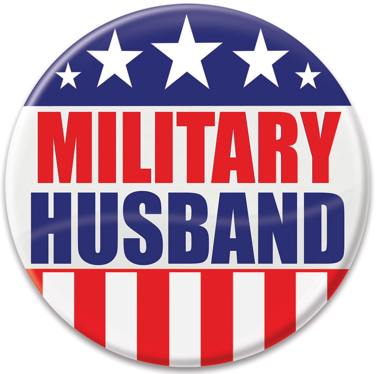 MILITARY Husband Button