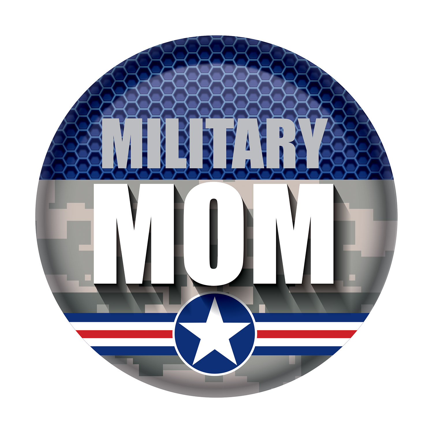 MILITARY Mom Button