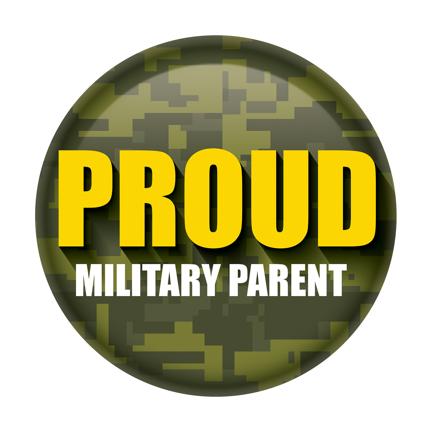 Proud MILITARY Parent Button