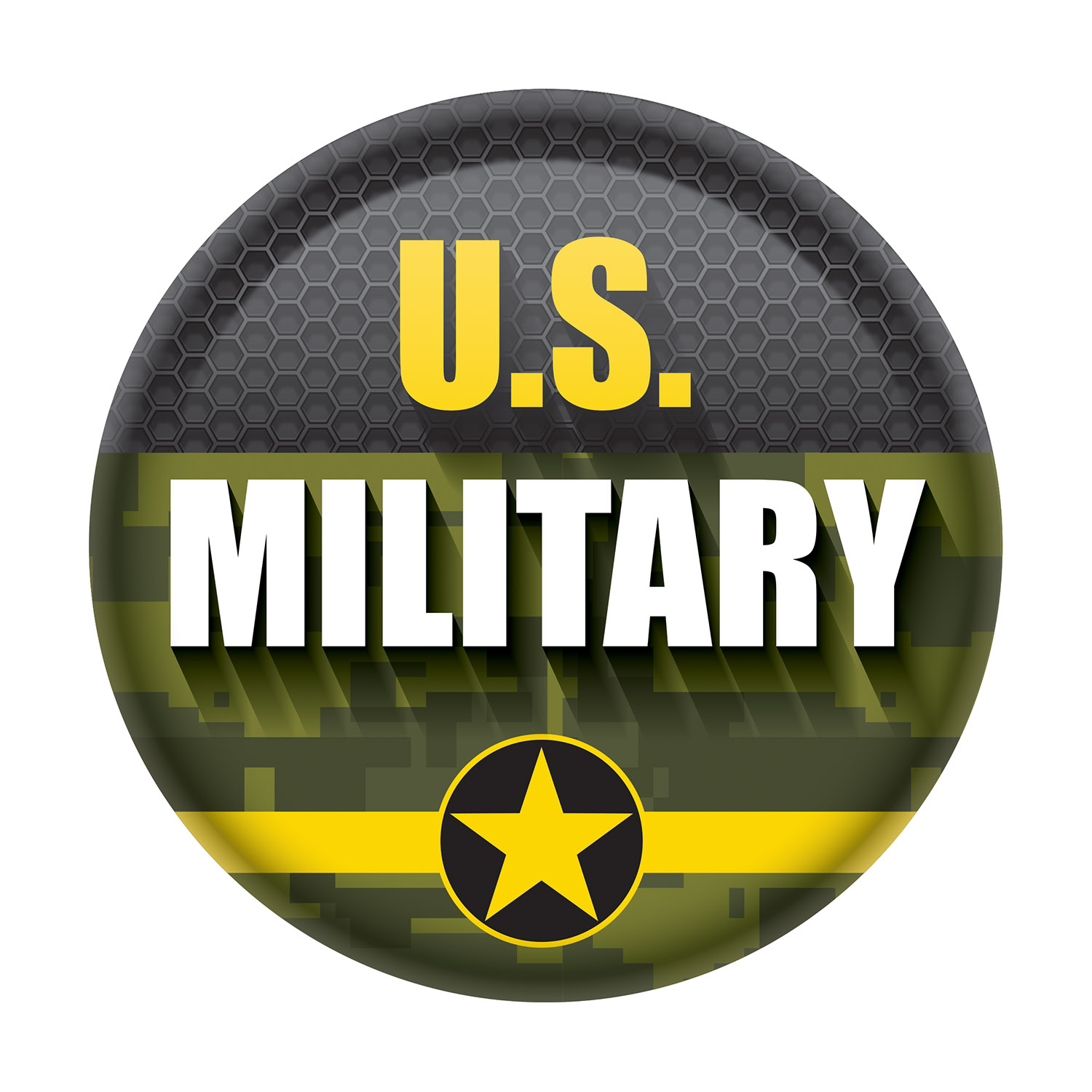 U.S. MILITARY Button