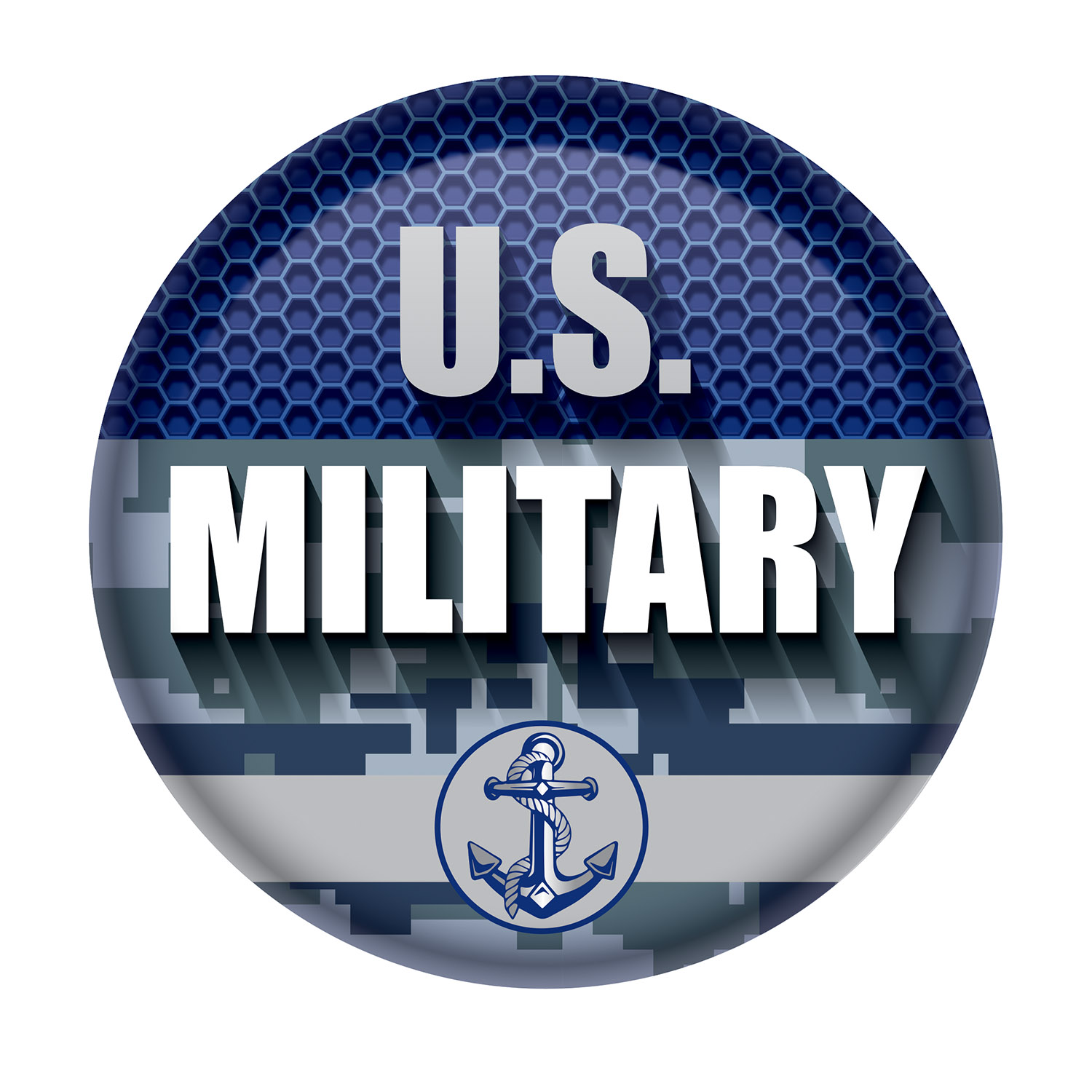 U.S. MILITARY Button