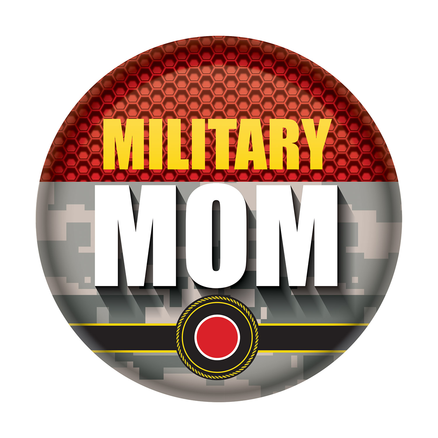 MILITARY Mom Button