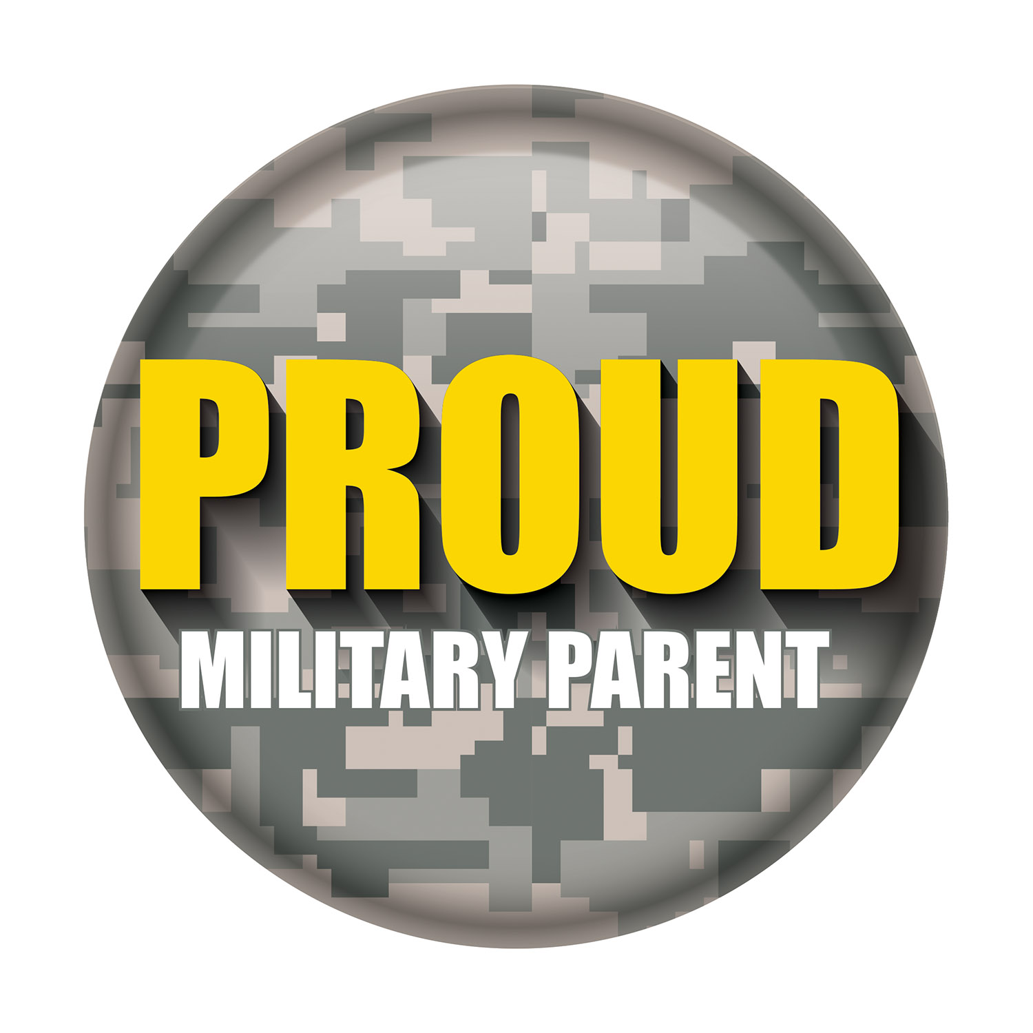 Proud MILITARY Parent Button