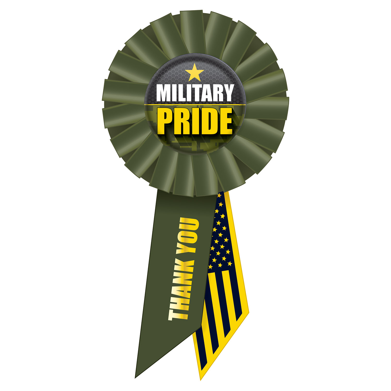 MILITARY Pride Rosette