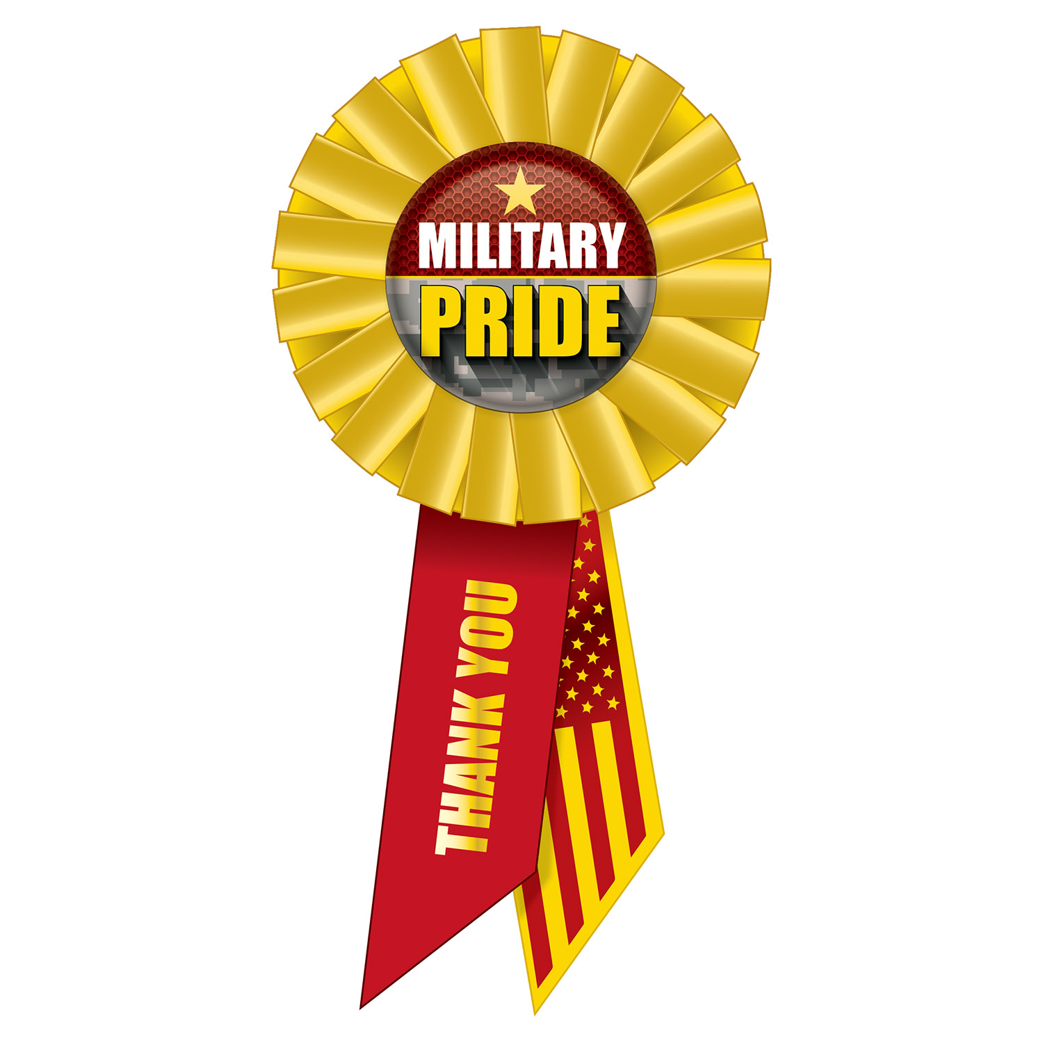 MILITARY Pride Rosette